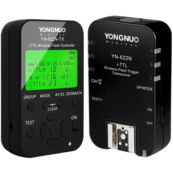 Kit Disparador de Flash Yongnuo YN-622N i-TTL Sem Fio para Nikon