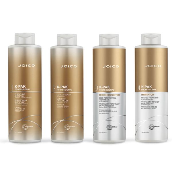 Kit Joico 4 Passos Shampoo + Selante + Reconstruídor + Hidratante - 1L