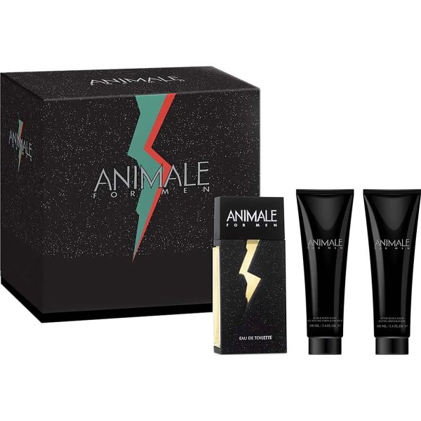 Kit Perfume Animale EDT 100mL + Gel de Banho 100mL + After Shave 100mL - Masculino