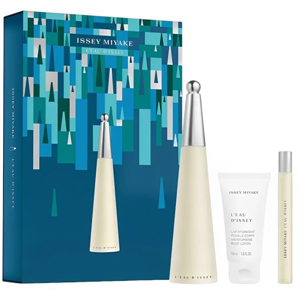 Kit Perfume Issey Miyake L'Eau D'Issey EDT 100mL - Feminino 3 peças