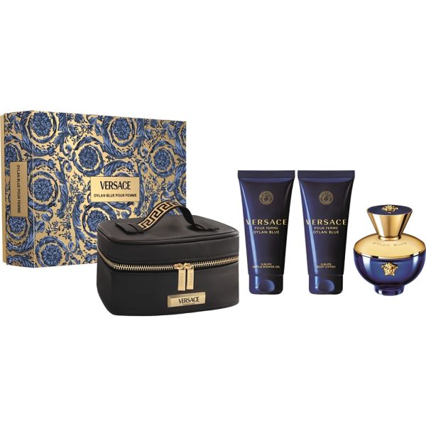 Kit Perfume Versace Dylan Blue EDT - Feminino 4 peças