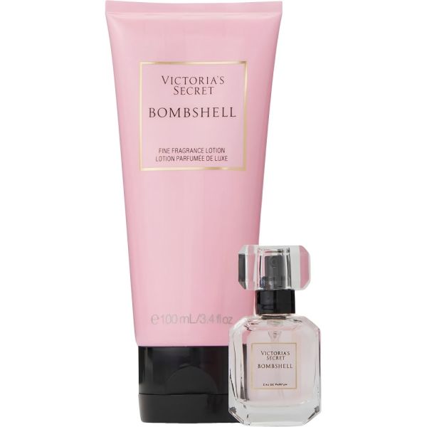 Kit Perfume Victoria's Secret Bombshell EDP 7,5mL + Loção Corporal 100mL - Feminino