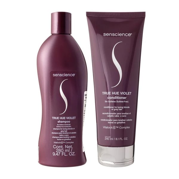 Kit Senscience True Hue Violet Shampoo 280mL + Condicionador 240mL