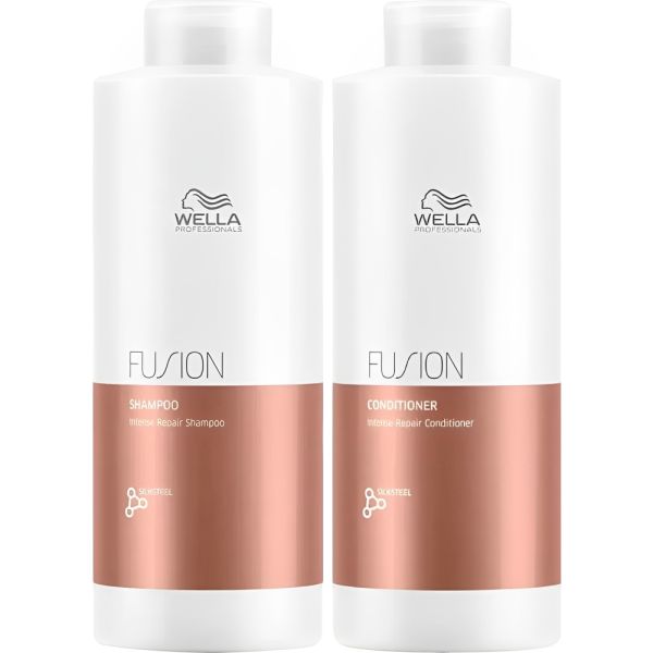 Kit Wella Fusion Intense Repair Shampoo 1L + Condicionador 1L
