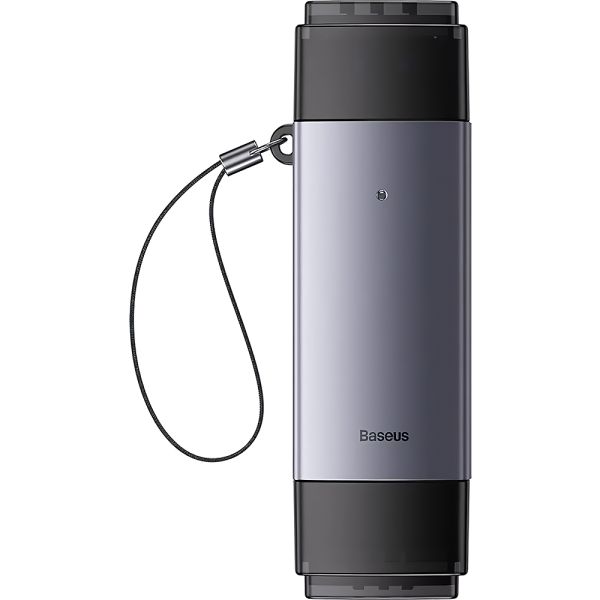 Leitor de Cartões de Memória Baseus Lite Series BS-OH069 Dual-Slot - Cinza/Preto (WKQX060113)