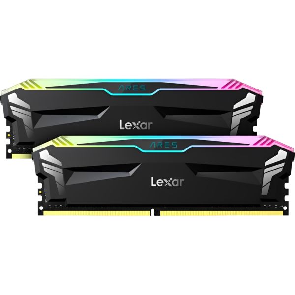 Memória RAM DDR4 Lexar 3600 MHz 16 GB (2X8GB) Ares RGB LD4BU008G-R3600GDLA - Preto