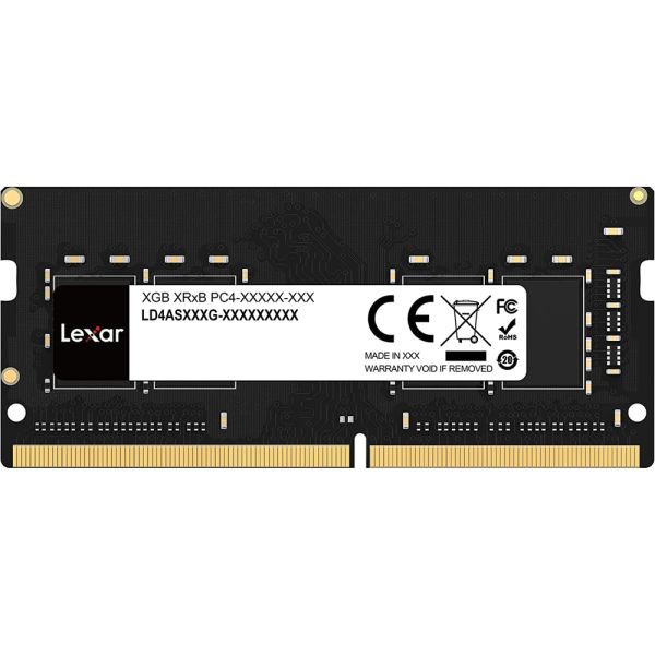 Memória RAM DDR4 SO-DIMM Lexar 3200 MHz 32 GB LD4AS032G-B3200GSST - Preto