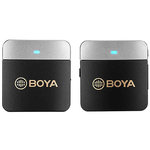 Microfone Boya BY-M1V1 Sem Fio Jack 3.5mm - Preto/Cinza (1TX+1RX)