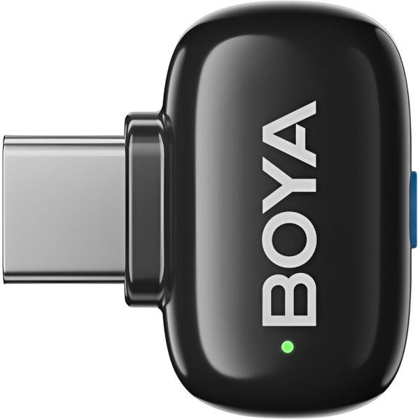 Microfone Sem Fio Boya Mini Lightning + USB-C - Preto
