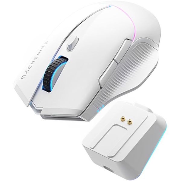 Mouse Gamer Machenike L8 PRO Tri-Mode - Branco