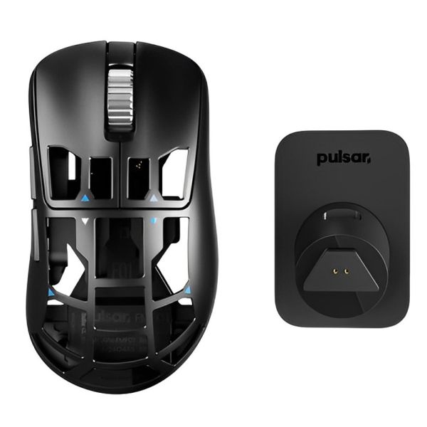 Mouse sem fio Pulsar Magnesium Feinmann F01 46G - Preto