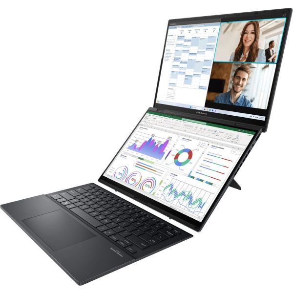 Notebook ASUS Zenbook Duo UX8406CA-PS99T OLED 14" Intel Core Ultra 9 285H 32 GB LPDDR5X 1 TB SSD Touch - Cinza
