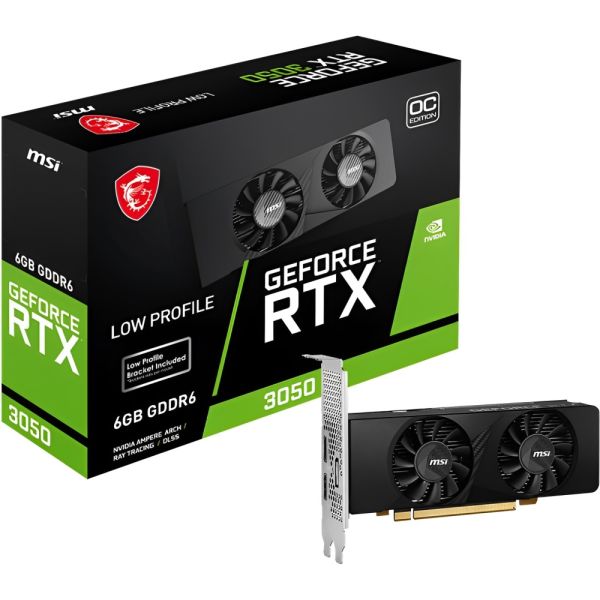 Placa de Vídeo MSI Nvidia GeForce RTX 3050 LP 6 GB OC Edition GDDR6