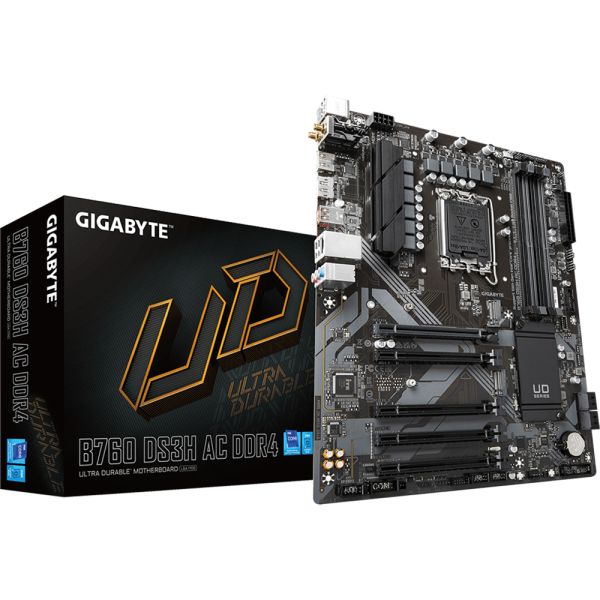 Placa Madre Gigabyte B760 DS3H AC LGA 1700 DDR4 ATX