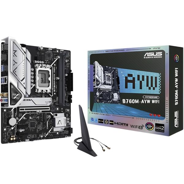 Placa Mãe ASUS B760M-AYW Wi-Fi LGA 1700 DDR5