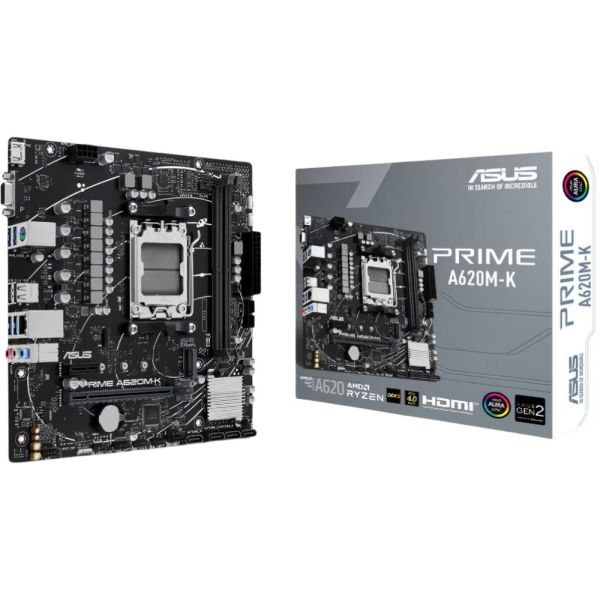 Placa Mãe Asus Prime A620M-K AM5 DDR5