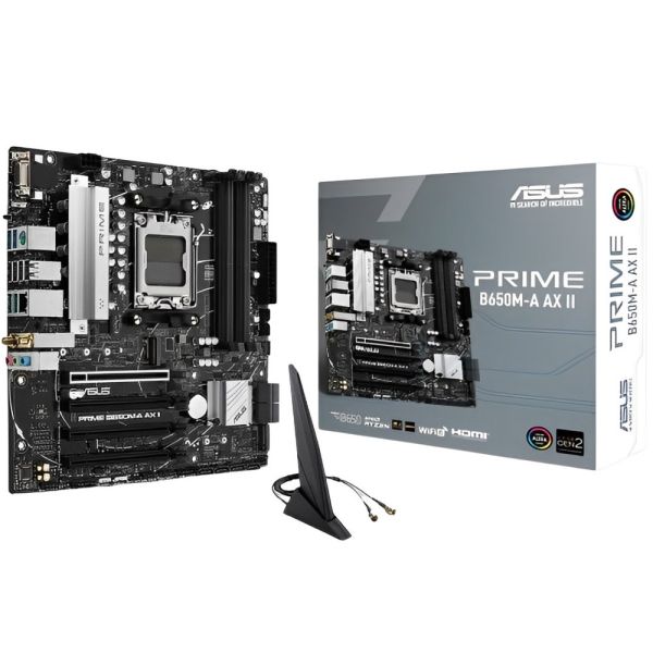 Placa Mãe Asus Prime B650M-A AX II AM5 DDR5 Micro-ATX Wifi