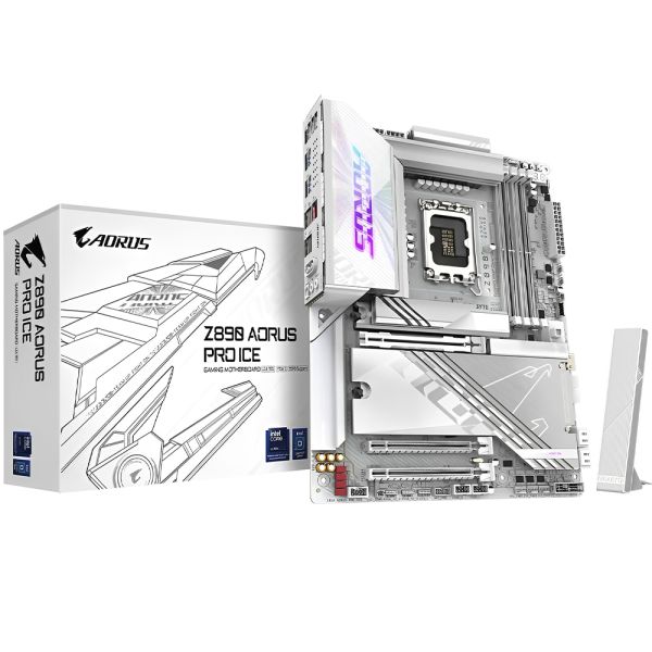 Placa Mãe Gigabyte Z890 AORUS Pro Ice LGA 1851 DDR5