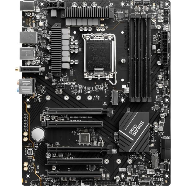 Placa Mãe MSI PRO B760-VC Wi-Fi HS Bulk LGA 1700 DDR5