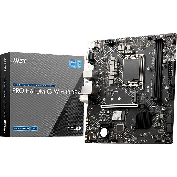 Placa Mãe MSI PRO H610M-G Wi-Fi LGA 1700 DDR5
