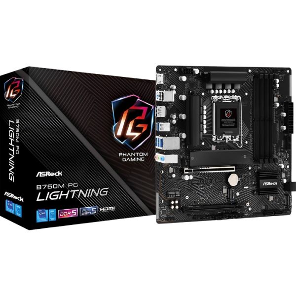 Placa-Mãe ASRock B760M PG Lightning LGA 1700 DDR4