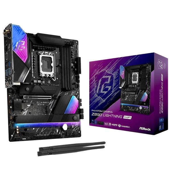 Placa-mãe ASRock Z890 Lightning Wifi LGA 1851 DDR5