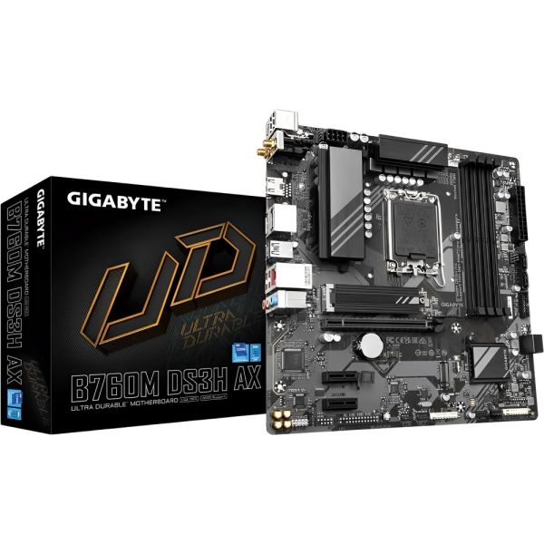 Placa-mãe Gigabyte B760M DS3H AX LGA 1700 DDR5