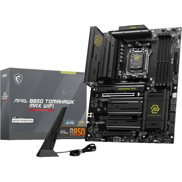 Placa-mãe MSI MAG B850 Tomahawk MAX AM5 DDR5 Wifi