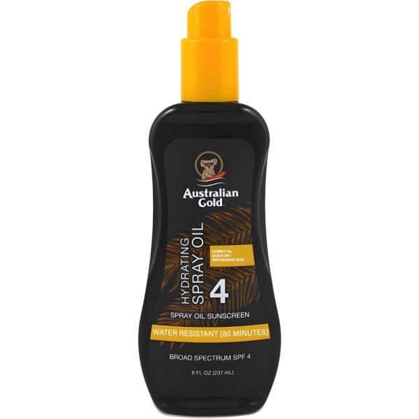 Protetor Solar Australian Gold Hydrating Spray Oil SPF 4 - 237mL