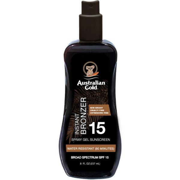 Protetor Solar Australian Gold Instant Bronzer SPF 15 - 237mL