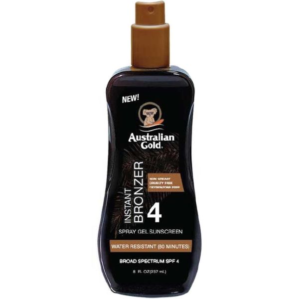 Protetor Solar Australian Gold Instant Bronzer SPF 4 - 237mL