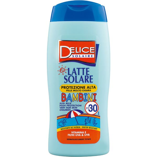 Protetor Solar Delice Solaire Latte Solare Bambini FPS 30 - 250mL