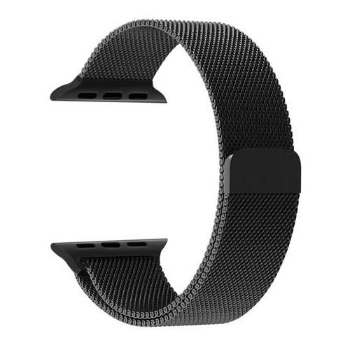 Pulseira Milanese Loop 4Life para Apple Watch caixa de 38/40 mm - Preto