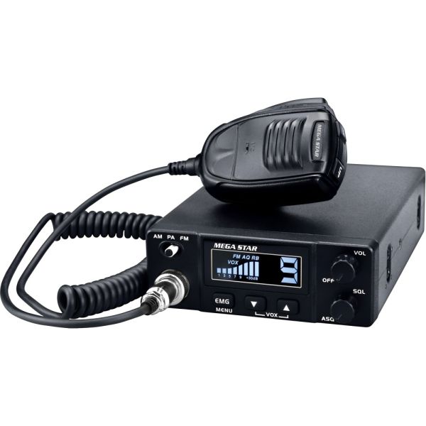 Rádio Comunicador Mega Star MG57 - Preto