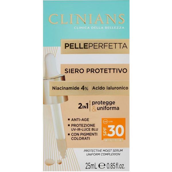 Sérum Facial Clinians Pelle Perfetta Siero Protettivo FPS30 2 em 1 - 25mL