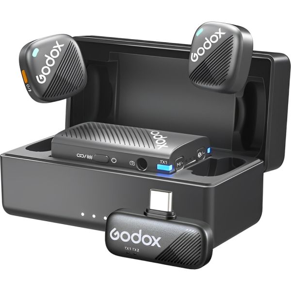 Sistema de Microfone Godox CUBE-C Combo 1TX+1RX Sem fio