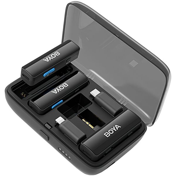 Sistema de Microfone Sem fio Boya BOYALINK - Preto