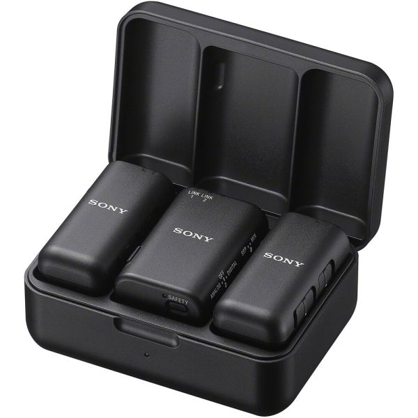Sistema de Microfone Sem Fio Sony ECM-W3 para Câmera - Preto
