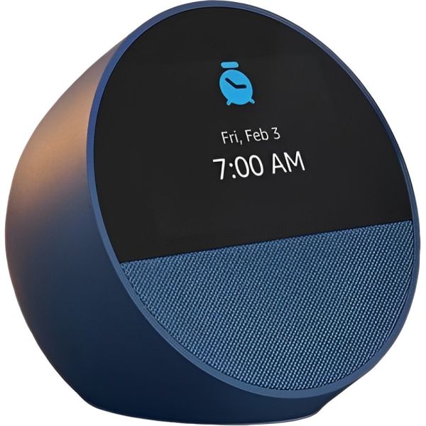 Speaker Amazon Echo Spot Alexa Smart 2024 com Relógio - Azul