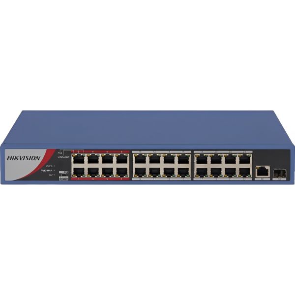 Switch Ethernet Hikvision DS-3E0326P-E/M 24 Portas - Azul Marinho