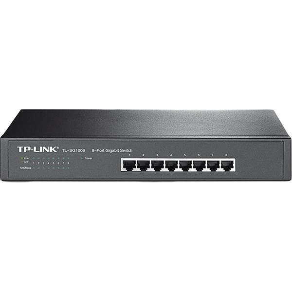 Switch Ethernet TP-Link TL-SG1008 8 Portas 10/100/1000Mbps