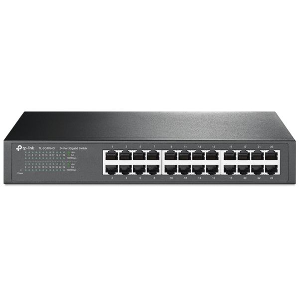 Switch Ethernet TP-Link TL-SG1024D 24 Portas 10/100/1000 Mbps