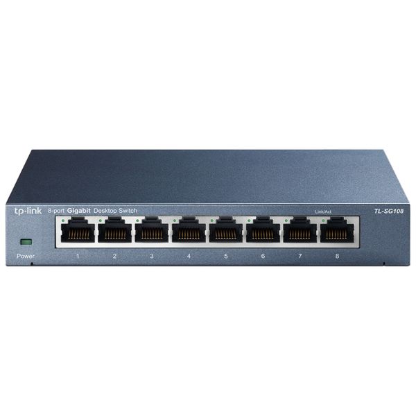 Switch Ethernet TP-Link TL-SG108 8 Portas 10/100/1000Mpps