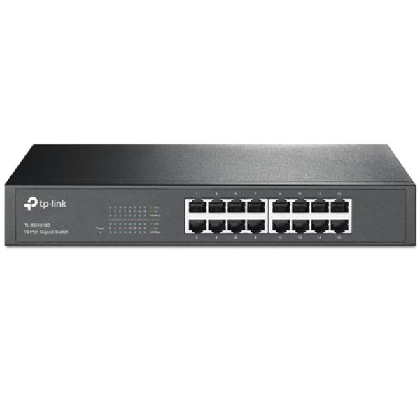 Switch para Escritorio TP-Link TL-SG1016D de 16 Portas 10/100/1000 Mbps