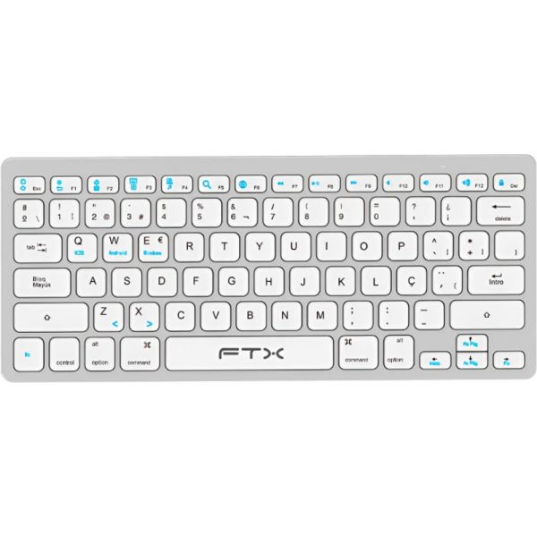 Teclado FTX B1000 Ultra Slim Sem Fio - Prata (Português)