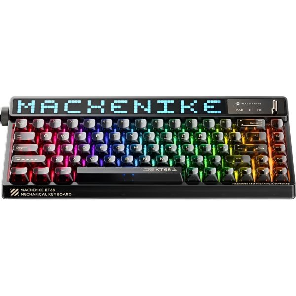 Teclado Gamer Mecânico Machenike KT68 Pro - Preto