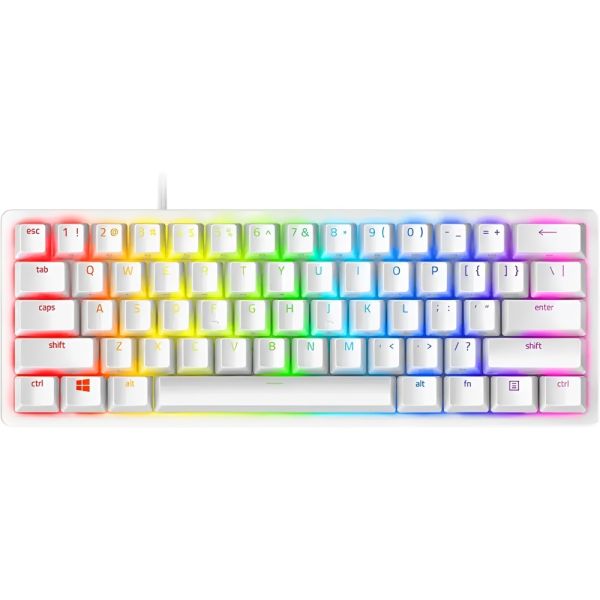 Teclado Gamer Mecânico Razer Huntsman Mini 60% Linear Switch Red USB - Branco (RZ03-03390400-R3M1)