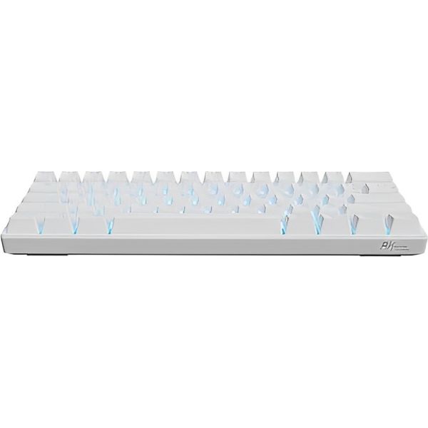 Teclado Mecânico Royal Kludge RK61 60% RGB Lineal Switch Red Hotswap Bluetooth - Branco