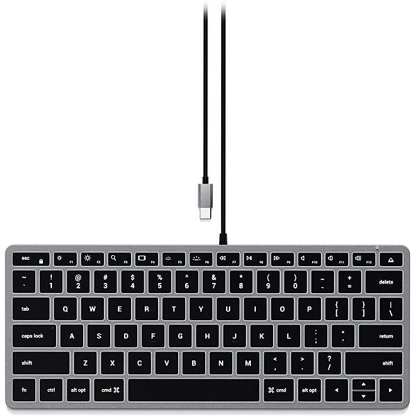 Teclado Satechi ST-UCSW1M W1 Backlit para Mac USB-C - Space Gray