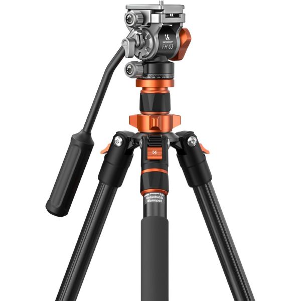 Trípode K&F K234A7+FH-03 Alumínio